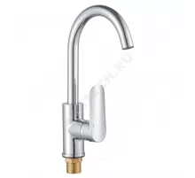 Смеситель для кухонной мойки ручка сбоку одноручный ПСМ-200 Профсан PSM-200-3