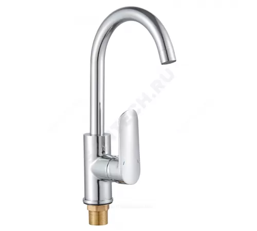 Смеситель для кухонной мойки ручка сбоку одноручный ПСМ-200 Профсан PSM-200-3