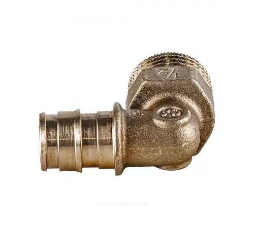 Угольник для PE-X труб радиальный латунь Дн 16х3/4" НР GX127 Giacomini GX127Y044