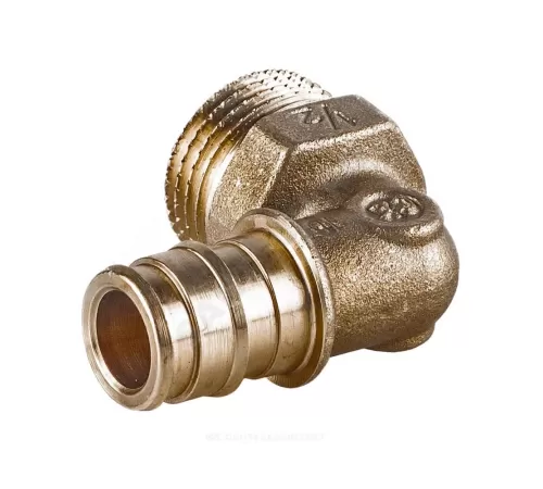 Угольник для PE-X труб радиальный латунь Дн 16х3/4" НР GX127 Giacomini GX127Y044