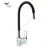 Смеситель для кухонной мойки ручка сбоку одноручный Ц-серия Славен СЛ-ОД-Ц2Ч