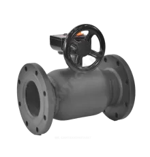 Кран шаровой сталь 11с67п Ду 125 Ру16 фл L=350мм с редуктором FORTECA 183.2.125.016