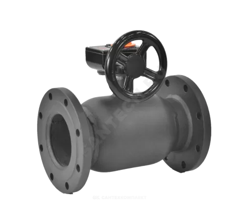 Кран шаровой сталь 11с67п Ду 125 Ру16 фл L=350мм с редуктором FORTECA 183.2.125.016