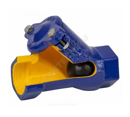 Клапан обратный чугун шаровой 401D Ду 80 Ру16 Тмакс=70 оС ВР 3" шар сталь Zetkama 401D080C55