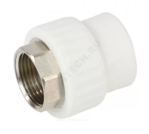 Муфта PP-R комбинированная под ключ белая Дн 40х1 1/4" ВР VALFEX 10134040