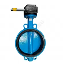 Затвор дисковый поворотный чугун Ду 300 Ру10/16 межфл с редуктором диск чугун манжета EPDM Рус Benarmo 1