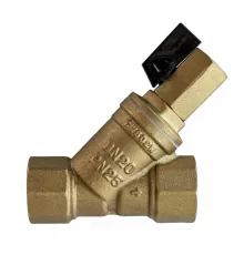 Фильтр сетчатый Y-образный латунь Ду 15 Ру25 Rp1/2" ВР FVR-DR с краном Ридан 065B8341R