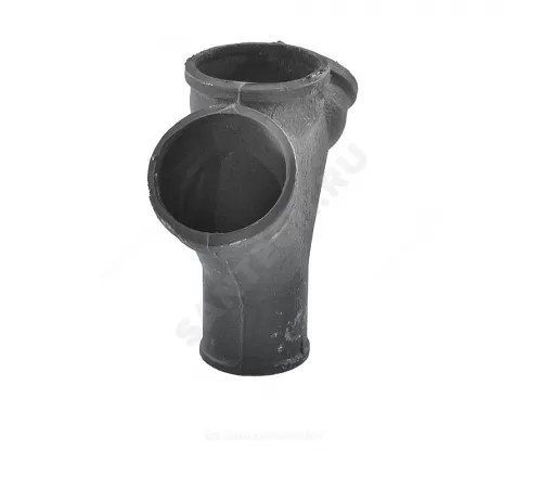 Крестовина чугун канализационная Ду 100х100х100х45гр б/н 1-плоскостная ГОСТ 6942-98 косая
