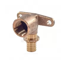 Водорозетка для PE-X труб аксиальная бронза Дн 20х1/2" ВР L=54мм длинная RAUTITAN RX+ Rehau 14563631001