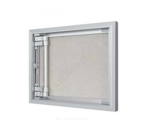 Люк под плитку нажимной алюминий 200х400 на износоустойчивой петле Evecs CERAMO OPTIMUM D2040