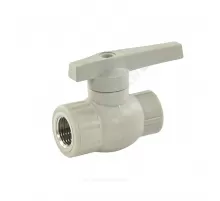 Кран шаровой PP-R серый Дн 20х1/2" ВР VALFEX 10142012Г