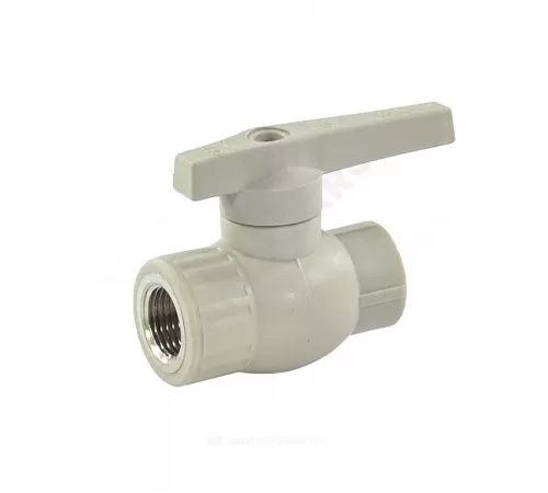 Кран шаровой PP-R серый Дн 20х1/2" ВР VALFEX 10142012Г