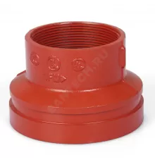 Переход резьбовой под муфту грувлок ковкий чугун XGQT11S Ду50х40 (Дн60х1 1/2") Ру25 JIANZHI