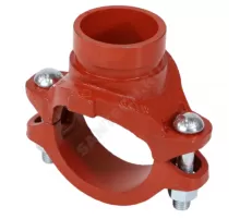 Отвод (седелка) под муфту грувлок ковкий чугун XGQT15 Ду80х50 (Дн89х60) Ру25 JIANZHI .