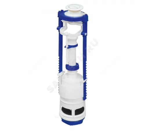 Арматура для бачка сливная кнопка белый 2/реж РБМ КВ-12.1