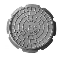 Люк чугун водопроводный (В) Л (легкий) А15 круглый m=47кг h=50мм ГОСТ 3634-2019 ДПК