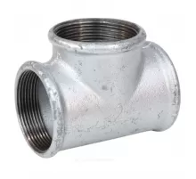 Тройник прямой чугун оц Ду 15 (1/2") ВР/ВР Fittex