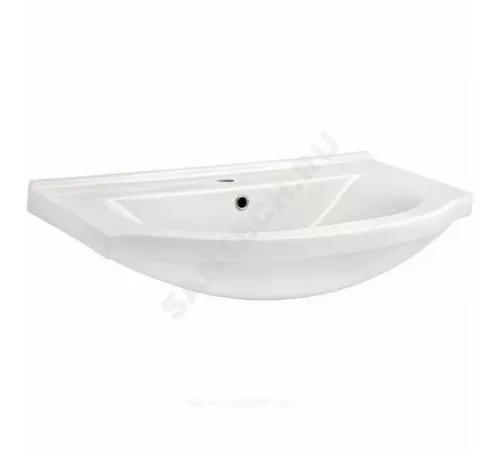 Умывальник мебельный Эльбрус 80 1 отверстие под смеситель по центру белый Santek 1.WH10.9.653