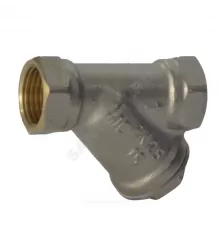 Фильтр сетчатый Y-образный латунь никель Ду 15 Ру25 1/2" ВР 46Б5фт1 VALFEX VF.192.LN0.012