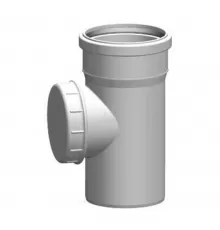 Ревизия PP-M бесшумная белая Дн 50 б/нап в комплекте с крышкой 2381074