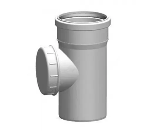 Ревизия PP-M бесшумная белая Дн 50 б/нап в комплекте с крышкой 2381074