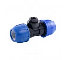 Тройник компрессионный ПЭ Дн 63х2"х63 ВР Ру10 RTP (РосТурПласт) 21787