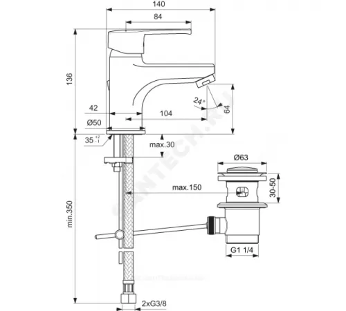 Промо-комплект для ванны с душем CALISTA Vidima B1435AA