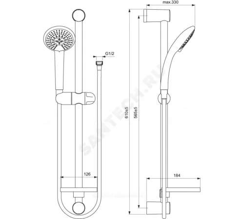 Промо-комплект для ванны с душем CALISTA Vidima B1435AA