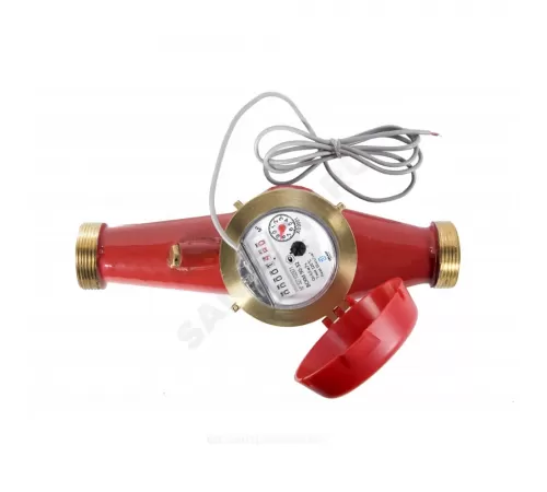 Счётчик г/в и х/в крыльчатый многоструйный Ду 25 Ру16 Qn=3,5 м3/ч 120С L=260мм резьба импульсный В/К класс В IP67 ВСКМ 90 ДГ2 Декаст 72-25-03