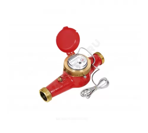 Счётчик г/в и х/в крыльчатый многоструйный Ду 25 Ру16 Qn=3,5 м3/ч 120С L=260мм резьба импульсный В/К класс В IP67 ВСКМ 90 ДГ2 Декаст 72-25-03