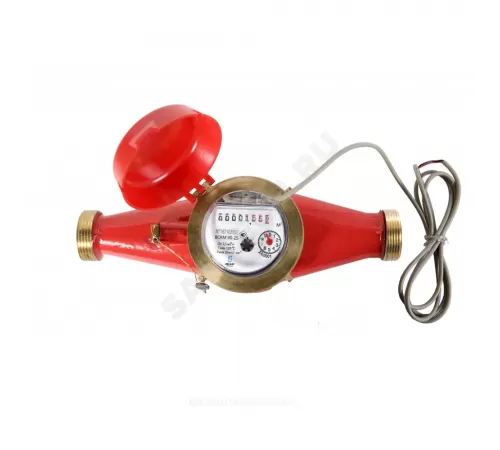 Счётчик г/в и х/в крыльчатый многоструйный Ду 25 Ру16 Qn=3,5 м3/ч 120С L=260мм резьба импульсный В/К класс В IP67 ВСКМ 90 ДГ2 Декаст 72-25-03