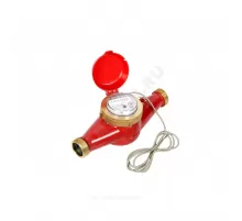 Счётчик г/в и х/в крыльчатый многоструйный Ду 25 Ру16 Qn=3,5 м3/ч 120С L=260мм резьба импульсный В/К класс В IP67 ВСКМ 90 ДГ2 Декаст 72-25-03