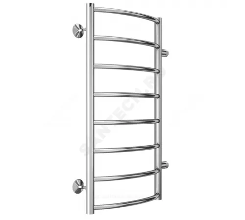 Полотенцесушитель водяной нерж сталь Лесенка (1") НР 400х800мм 8П боковое подключение Классик Терминус 4670078530233