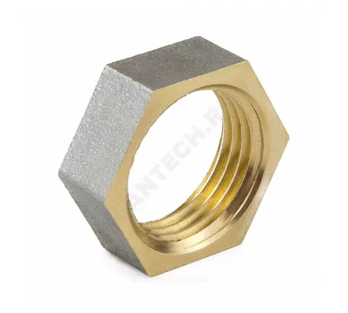 Контргайка латунь никель Ду 40 (1 1/2") ВР 9020 ГОСТ 32585-2013 Aquasfera 9020-05