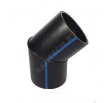 Отвод сварной ПЭ100 Дн 355х45гр Ру10 SDR17