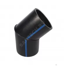 Отвод сварной ПЭ100 Дн 355х45гр Ру10 SDR17