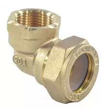 Угольник латунь 90гр 15Aх1/2" обжим/ВР STAHLMANN SEFL1501/2BEF