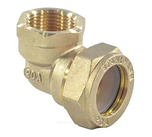 Угольник латунь 90гр 25Aх1" обжим/ВР STAHLMANN SEFL250001BEF