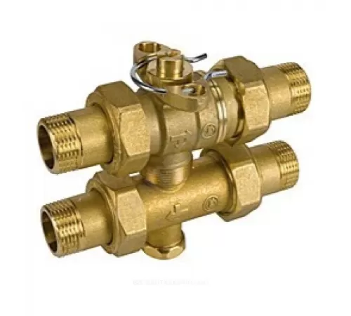 Клапан зональный латунь R278 3-ходовой Ду 25 НР G1" Giacomini R278Y005