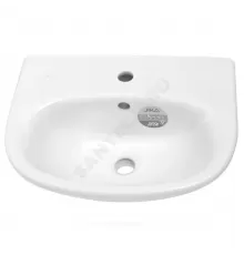 Умывальник подвесной Zeta 50 1 отверстие под смеситель по центру белый Jika 8.1039.0.000.104.9