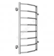 Полотенцесушитель водяной нерж сталь Лесенка (1") НР 400х800мм 8П боковое подключение Виктория Терминус 4670078530097