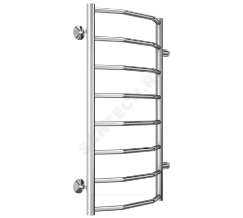 Полотенцесушитель водяной нерж сталь Лесенка (1") НР 400х800мм 8П боковое подключение Виктория Терминус 4670078530097
