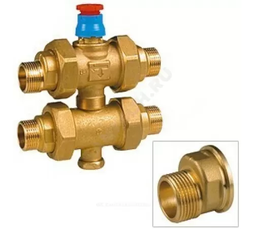 Клапан зональный латунь R292E Ду 20 НР G3/4" Giacomini R292EY004