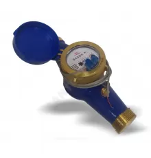 Счётчик х/в крыльчатый многоструйный Ду 32 Ру16 Qn=6 м3/ч 50С L=260мм резьба импульсный Б/К IP68 МВСХд Водомер