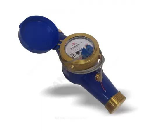 Счётчик х/в крыльчатый многоструйный Ду 40 Ру16 Qn=10 м3/ч 50С L=300мм резьба импульсный Б/К IP68 МВСХд Водомер
