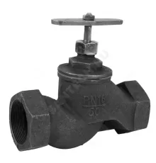 Клапан запорный чугун 15кч18п Ду 15 Ру16 Тмакс=225 оС ВР с маховиком RMCX