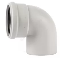 Отвод PP-MD бесшумный светло-серый Skolan Safe SKB Дн 78х87гр (DN75) б/нап в/к Ostendorf 333140