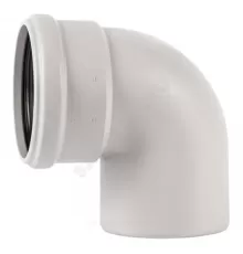 Отвод PP-MD бесшумный светло-серый Skolan Safe SKB Дн 58х87гр (DN50) б/нап в/к Ostendorf 332140