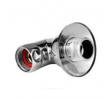 Соединитель для полотенцесушителя латунь Ду 25 1"x1" нак/гайка/НР угловой в/к отражатель хром Aquasfera 9204-02