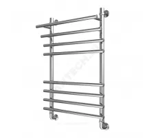 Полотенцесушитель водяной нерж сталь Лесенка Ду 25 (1") НР с полочкой 600х1000мм 10П нижнее подключение в/к соединитель (1"х3/4") Мост-Люкс Элит-Металл В-19-16